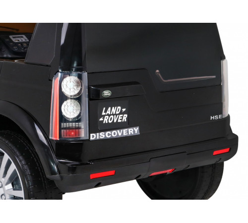 Дитяча акумуляторна машинка Land Rover Discovery Чорна