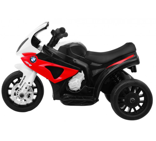Акумуляторний мотоцикл BMW S1000 RR Mini дитячий Червоний + 3 колеса + Звук + LED