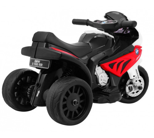 Акумуляторний мотоцикл BMW S1000 RR Mini дитячий Червоний + 3 колеса + Звук + LED