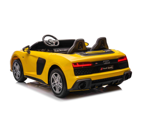 Дитяча акумуляторна машинка Audi Spyder R8 LIFT STRONG Жовта