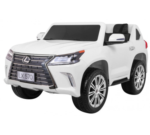 Lexus LX570 2-місний дитячий автомобіль Білий + Пульт + EVA Диски + Радіо MP3 + LED Lexus LX570 2-місний дитячий автомобіль Білий + Пульт + EVA Диски + Радіо MP3 + LED