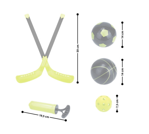 Дитячий ігровий набір 3 в 1 inSPORTline SCS510, 130 x 100 см, чорно-зелений