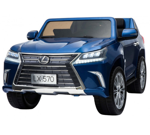 Дитяча акумуляторна машинка Lexus LX570 Синя