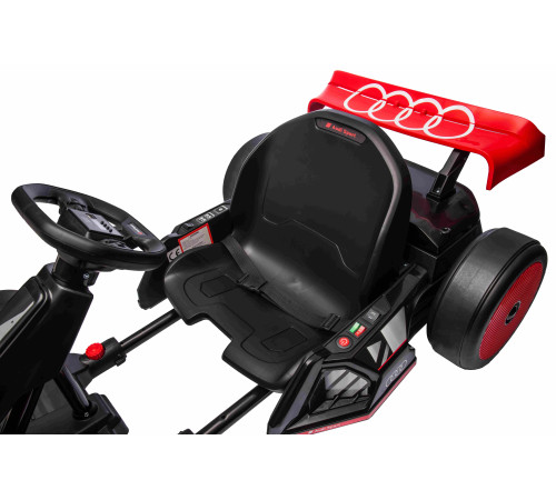 Дитячий акумуляторний картинг Audi Gokart з функцією дріфту Червоний