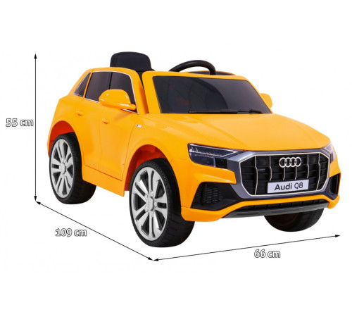 Дитяча акумуляторна машинка Audi Q8 Жовта