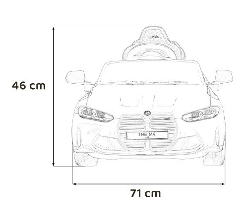 Дитяча акумуляторна машинка BMW M4 Синя