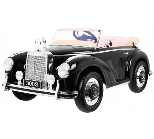 Дитяча акумуляторна машинка Mercedes Benz 300S Retro for Children Чорна Дитяча акумуляторна машинка Mercedes Benz 300S Retro for Children Чорна