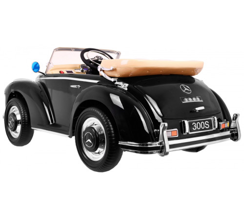 Дитяча акумуляторна машинка Mercedes Benz 300S Retro for Children Чорна Дитяча акумуляторна машинка Mercedes Benz 300S Retro for Children Чорна