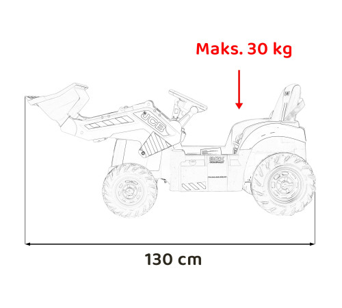 Дитячий акумуляторний трактор JCB Excavator Жовтий