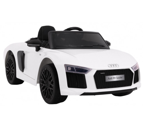 Дитяча акумуляторна машинка Audi R8 Spyder Біла