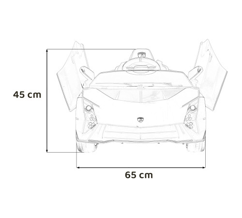 Дитяча акумуляторна машинка Lamborghini Invencible Червона