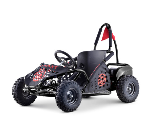 Дитячий акумуляторний картинг Fast Dragon Black 30 км/год Дитячий акумуляторний картинг Fast Dragon Black 30 км/год