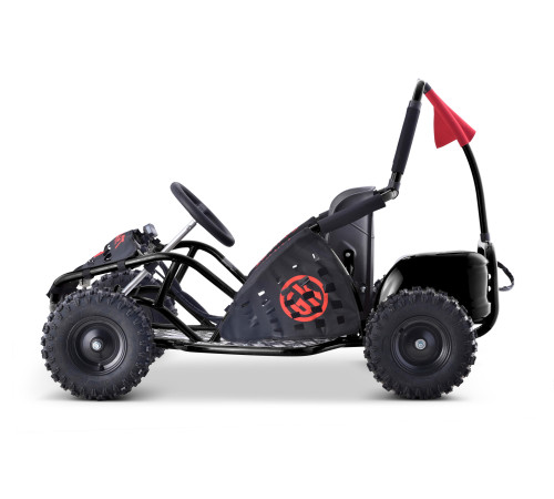 Дитячий акумуляторний картинг Fast Dragon Black 30 км/год Дитячий акумуляторний картинг Fast Dragon Black 30 км/год