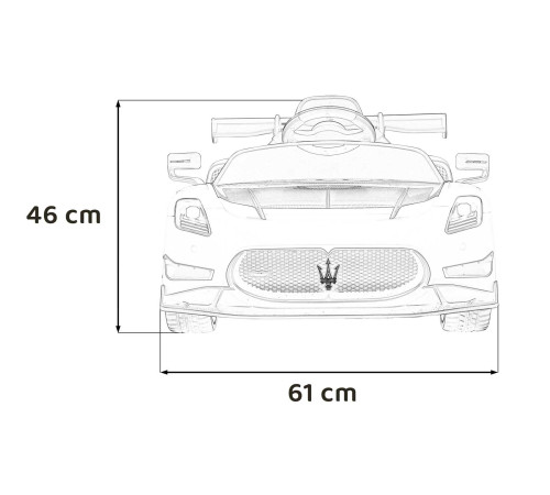 Дитяча акумуляторна машинка Maserati MC20 GT2 Чорна