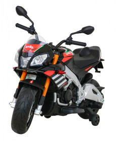 Дитячий акумуляторний мотоцикл Aprilia Tuono V4 Black