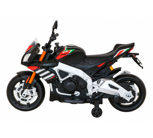 Дитячий акумуляторний мотоцикл Aprilia Tuono V4 Black Дитячий акумуляторний мотоцикл Aprilia Tuono V4 Black