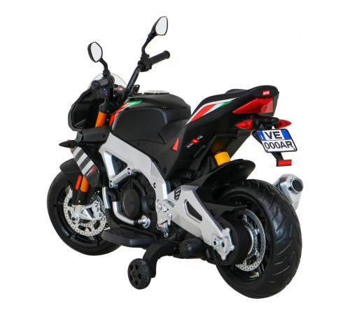 Дитячий акумуляторний мотоцикл Aprilia Tuono V4 Black Дитячий акумуляторний мотоцикл Aprilia Tuono V4 Black