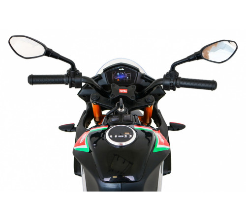 Дитячий акумуляторний мотоцикл Aprilia Tuono V4 Black Дитячий акумуляторний мотоцикл Aprilia Tuono V4 Black