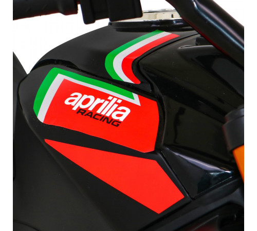 Дитячий акумуляторний мотоцикл Aprilia Tuono V4 Black Дитячий акумуляторний мотоцикл Aprilia Tuono V4 Black