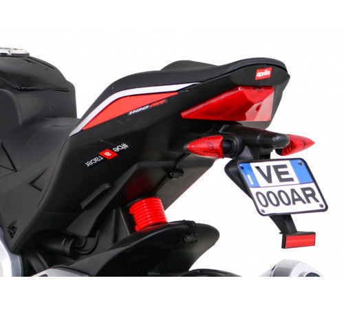 Дитячий акумуляторний мотоцикл Aprilia Tuono V4 Red Дитячий акумуляторний мотоцикл Aprilia Tuono V4 Red