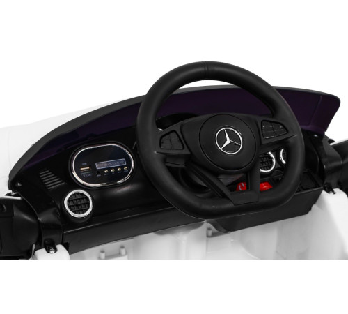 Дитяча акумуляторна машинка Mercedes Benz GT Біла Дитяча акумуляторна машинка Mercedes Benz GT Біла