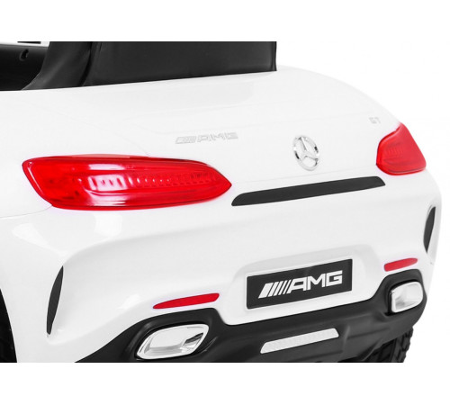 Дитяча акумуляторна машинка Mercedes Benz GT Біла Дитяча акумуляторна машинка Mercedes Benz GT Біла