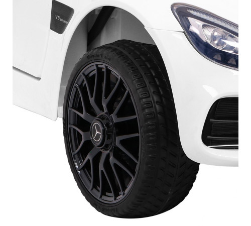 Дитяча акумуляторна машинка Mercedes Benz GT Біла Дитяча акумуляторна машинка Mercedes Benz GT Біла