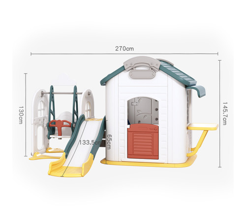Дитячий будиночок з гіркою та гойдалкою inSPORTline Housino