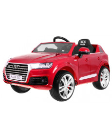 Дитяча акумуляторна машинка Audi Q7 Quattro S-Line Червона