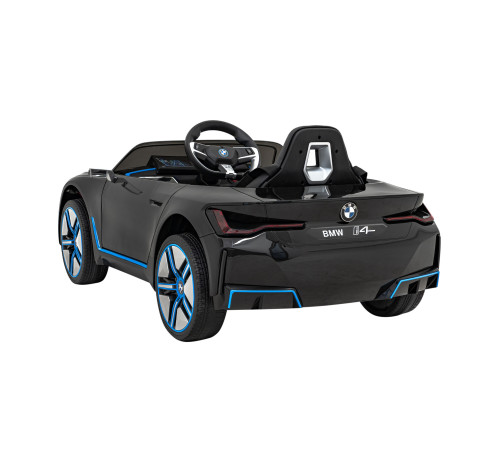 Дитяча акумуляторна машинка BMW i4 Чорна Дитяча акумуляторна машинка BMW i4 Чорна