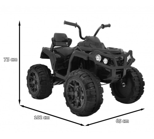 Дитячий акумуляторний квадроцикл 2,4 ГГц Чорний