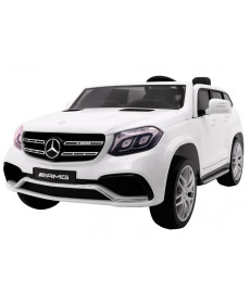 Дитяча акумуляторна машинка Mercedes AMG GLS63 Біла