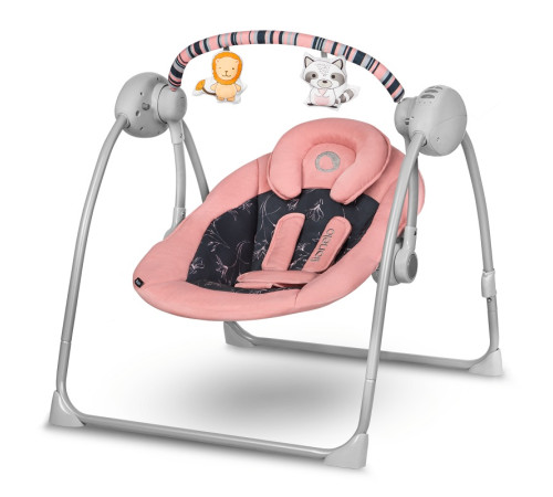 Дитяче крісло-гойдалка Lionelo RUBEN PINK BABY 69 х 63 х 70 см - рожева Дитяче крісло-гойдалка Lionelo RUBEN PINK BABY 69 х 63 х 70 см - рожева