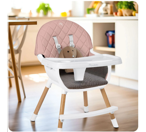 Стільчик для годування Nukido Lilo рожевий Стільчик для годування Nukido Lilo рожевий