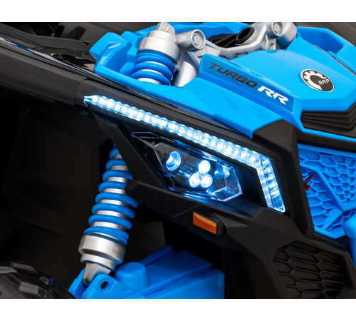 Дитяча акумуляторна машинка Баггі Maverick Turbo RR Блакитна Дитяча акумуляторна машинка Баггі Maverick Turbo RR Блакитна