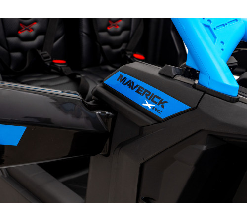 Дитяча акумуляторна машинка Баггі Maverick Turbo RR Блакитна Дитяча акумуляторна машинка Баггі Maverick Turbo RR Блакитна