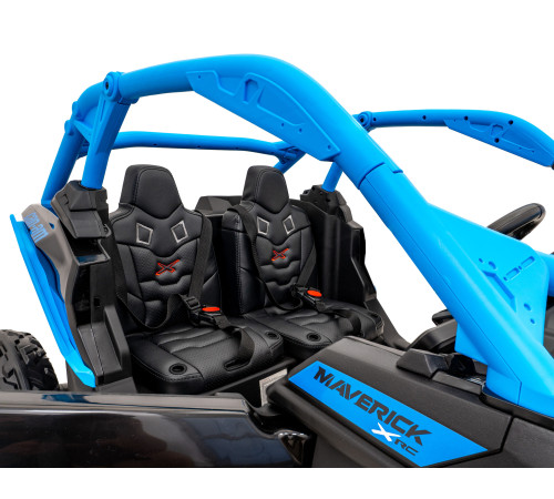 Дитяча акумуляторна машинка Баггі Maverick Turbo RR Блакитна Дитяча акумуляторна машинка Баггі Maverick Turbo RR Блакитна