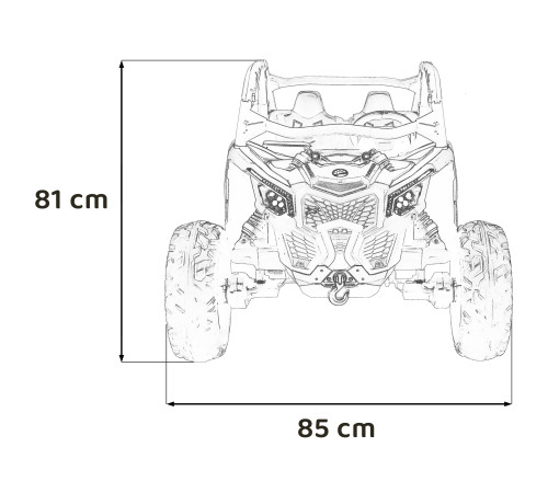 Дитяча акумуляторна машинка Баггі Maverick Turbo RR Блакитна Дитяча акумуляторна машинка Баггі Maverick Turbo RR Блакитна