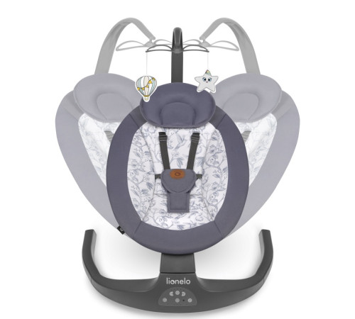 Крісло-гойдалка Lionelo RALF GREY WHITE Крісло-гойдалка Lionelo RALF GREY WHITE