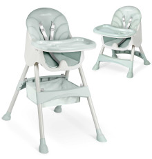 Стільчик для годування зі столиком Ricokids Milo 79 х 62 х 94 см - зелено-білий