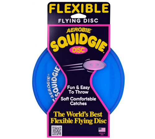 Літаючий диск фризбі AEROBIE Squidgie Blue - синій Літаючий диск фризбі AEROBIE Squidgie Blue - синій