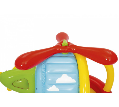 Дитячий надувний манеж Fisher-Price BESTWAY Гелікоптер 155х102х91см + м'ячі