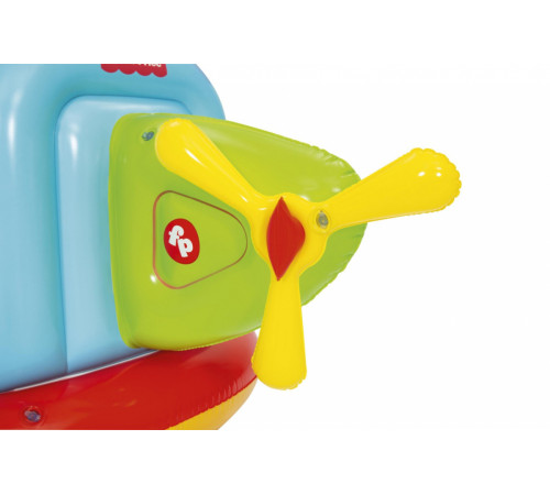 Дитячий надувний манеж Fisher-Price BESTWAY Гелікоптер 155х102х91см + м'ячі