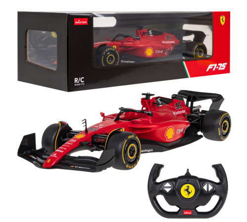 Ferrari F1 75 червоний RASTAR модель 1:12 Гоночний автомобіль на дистанційному керуванні + пульт 2,4 ГГц + наклейки