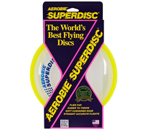 Літаючий диск фризбі AEROBIE Superdisc Yellow - жовтий Літаючий диск фризбі AEROBIE Superdisc Yellow - жовтий