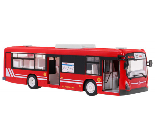 Міський автобус для дітей 6+ На дистанційному керуванні Червоний 1:20 Рухомі частини + Звуки Світло Міський автобус для дітей 6+ На дистанційному керуванні Червоний 1:20 Рухомі частини + Звуки Світло