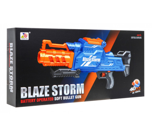 Дитяча автоматична рушниця 8+ Blaze Storm + 40 довгих пінопластових куль