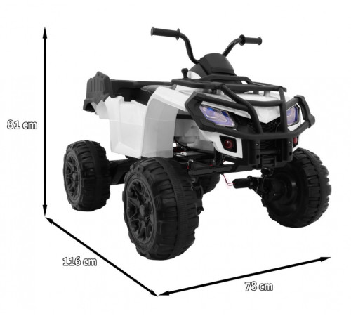 Дитячий акумуляторний квадроцикл Quad XL Білий