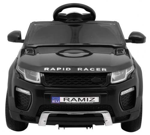 Дитячий електромобіль Rapid Racer Black + Пульт + Вільний старт + EVA + MP3 LED