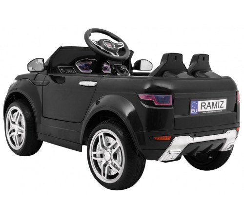 Дитячий електромобіль Rapid Racer Black + Пульт + Вільний старт + EVA + MP3 LED